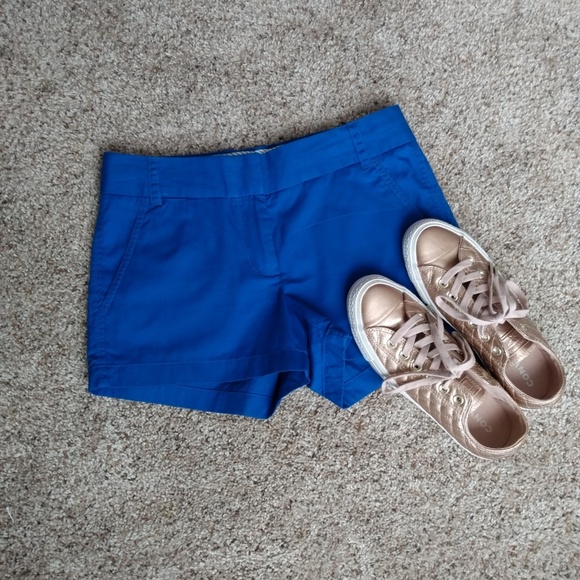 J. Crew City Fit Broken In Blue Chino Shorts - Picture 4 of 5